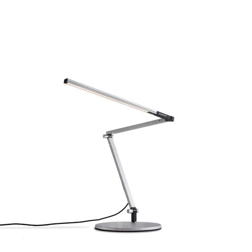 Z-Bar mini Desk Lamp with base (Cool Light; Silver) - Desk Lamps