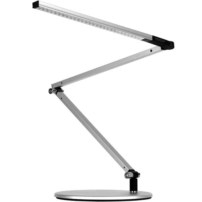Z-Bar mini Desk Lamp with base (Warm Light; Silver) - Desk Lamp