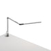 Z-Bar mini Desk Lamp with grommet mount (Cool Light; Silver) - Desk Lamps