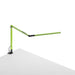 Z-Bar mini Desk Lamp with Metallic Black one-piece desk clamp (Warm Light; Green) - Desk Lamps