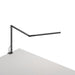 Z-Bar mini Desk Lamp with with two-piece desk clamp (Cool Light; Metallic Black) - Desk Lamps
