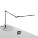 Z-Bar mini Desk Lamp with USB Base (Cool Light; Silver) - Desk Lamps