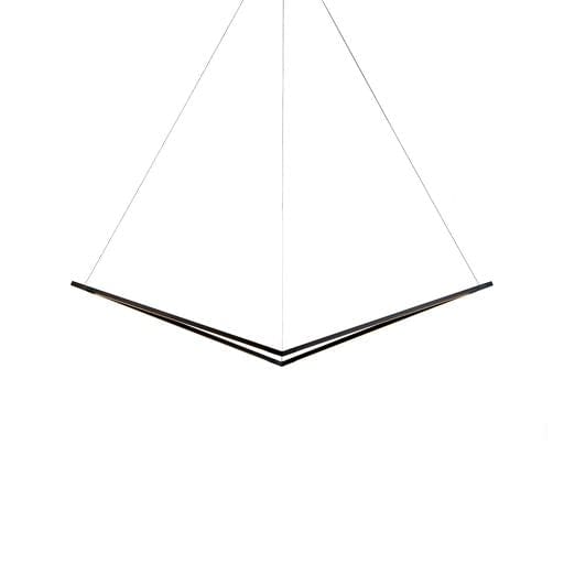 Z-Bar Pendant Bird Soft Warm Matte Black 24 light bars - Pendants