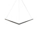 Z-Bar Pendant Bird Soft Warm Matte Black 24 light bars - Pendants