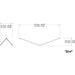 Z-Bar Pendant Bird Soft Warm Matte Black 24 light bars - Pendant