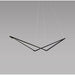 Z-Bar Pendant Bird Soft Warm Matte Black 24 light bars - Pendant