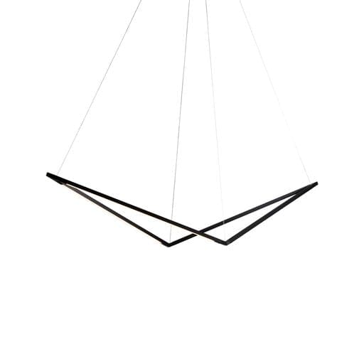 Z-Bar Pendant Bird Soft Warm Matte Black 24 light bars - Pendants