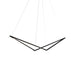 Z-Bar Pendant Bird Soft Warm Matte Black 24 light bars - Pendants