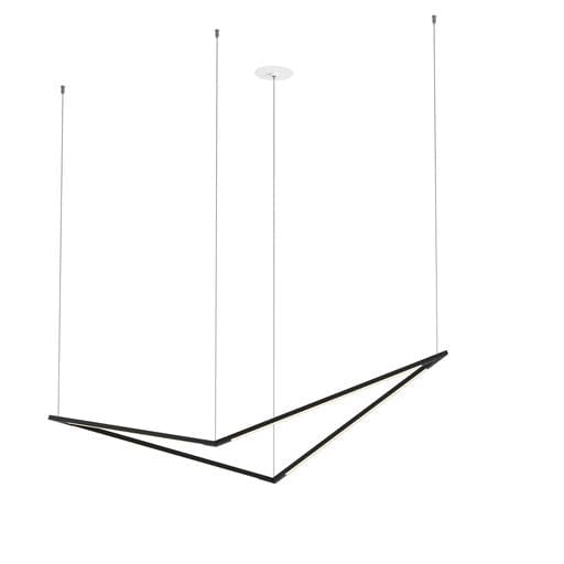 Z-Bar Pendant Bird Soft Warm Matte Black 24 light bars - Pendants