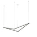 Z-Bar Pendant Bird Soft Warm Matte Black 24 light bars - Pendants