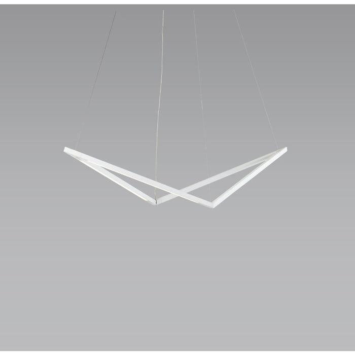 Z-Bar Pendant Bird Soft Warm Matte White 16 light bars - Pendant
