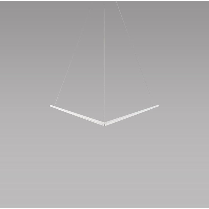 Z-Bar Pendant Bird Soft Warm Matte White 16 light bars - Pendant