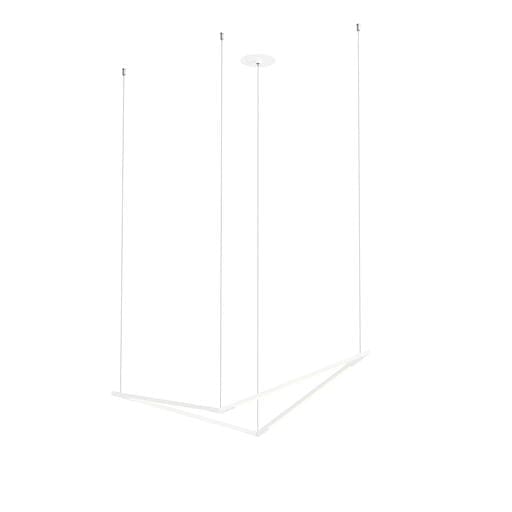 Z-Bar Pendant Bird Soft Warm Matte White 16 light bars - Pendants