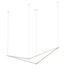 Z-Bar Pendant Bird Soft Warm Silver 16 light bars - Pendants