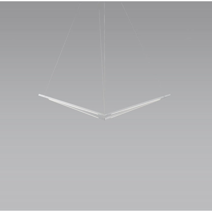 Z-Bar Pendant Bird Soft Warm Silver 16 light bars - Pendant