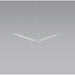 Z-Bar Pendant Bird Soft Warm Silver 16 light bars - Pendant