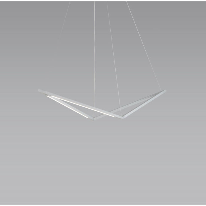 Z-Bar Pendant Bird Soft Warm Silver 16 light bars - Pendant