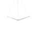 Z-Bar Pendant Bird Soft Warm Silver 16 light bars - Pendants