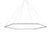 Z-Bar Pendant Honeycomb Soft Warm Matte Black 24 light bars - Pendants