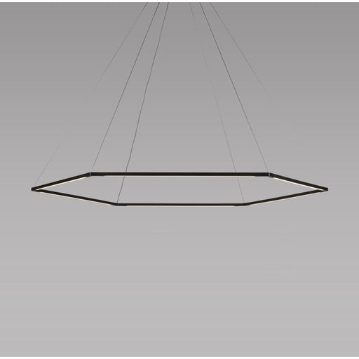 Z-Bar Pendant Honeycomb Soft Warm Matte Black 24 light bars - Pendant