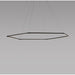Z-Bar Pendant Honeycomb Soft Warm Matte Black 24 light bars - Pendant