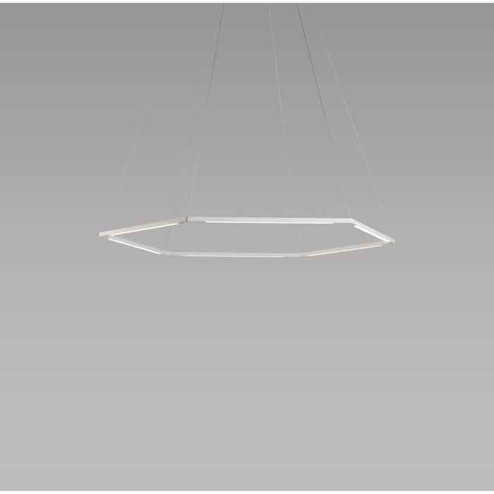 Z-Bar Pendant Honeycomb Soft Warm Matte White 16 light bars - Pendant