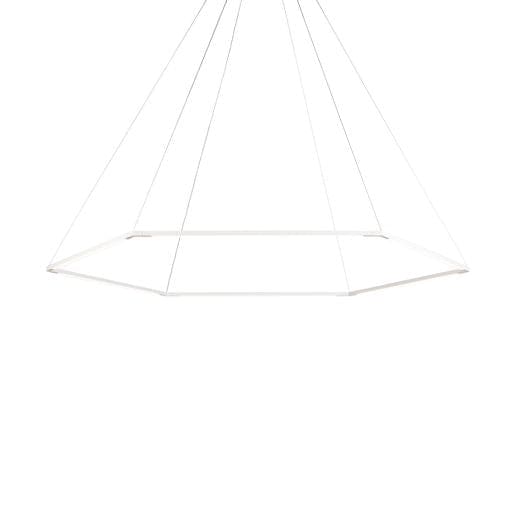 Z-Bar Pendant Honeycomb Soft Warm Matte White 16 light bars - Pendants