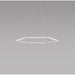 Z-Bar Pendant Honeycomb Soft Warm Matte White 16 light bars - Pendant