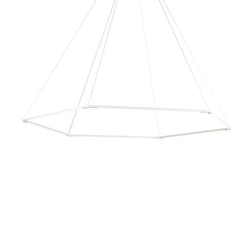 Z-Bar Pendant Honeycomb Soft Warm Matte White 24 light bars - Pendants