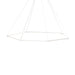 Z-Bar Pendant Honeycomb Soft Warm Matte White 24 light bars - Pendants
