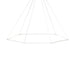 Z-Bar Pendant Honeycomb Soft Warm Matte White 24 light bars - Pendants
