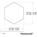 Z-Bar Pendant Honeycomb Soft Warm Matte White 24 light bars - Pendant