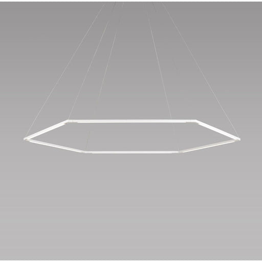 Z-Bar Pendant Honeycomb Soft Warm Matte White 24 light bars - Pendant