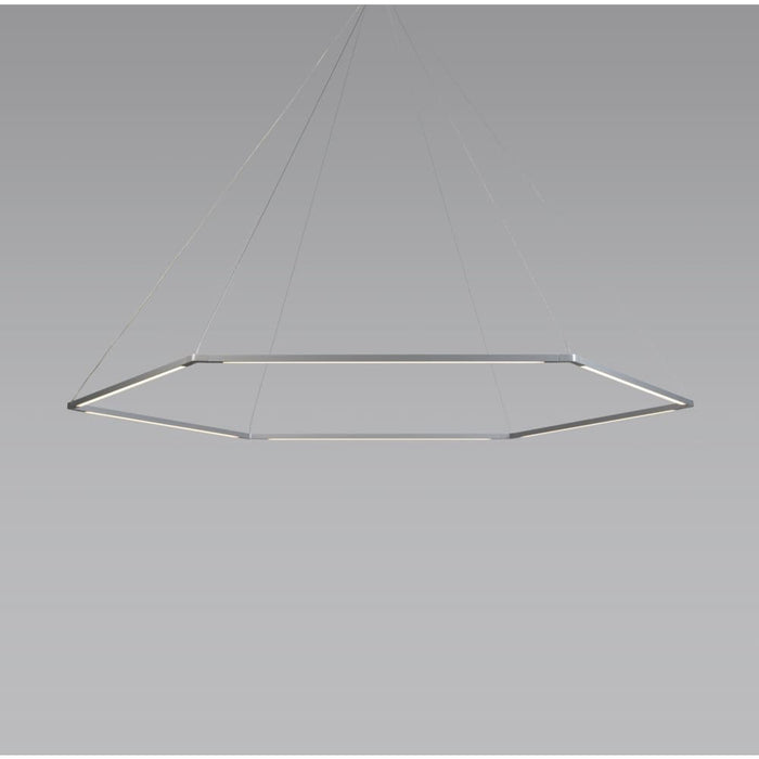 Z-Bar Pendant Honeycomb Soft Warm Silver 24 light bars - Pendant