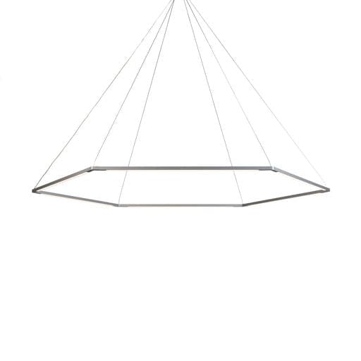 Z-Bar Pendant Honeycomb Soft Warm Silver 24 light bars - Pendants