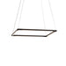 Z-Bar Pendant Square Soft Warm Matte Black 16 light bars - Pendants