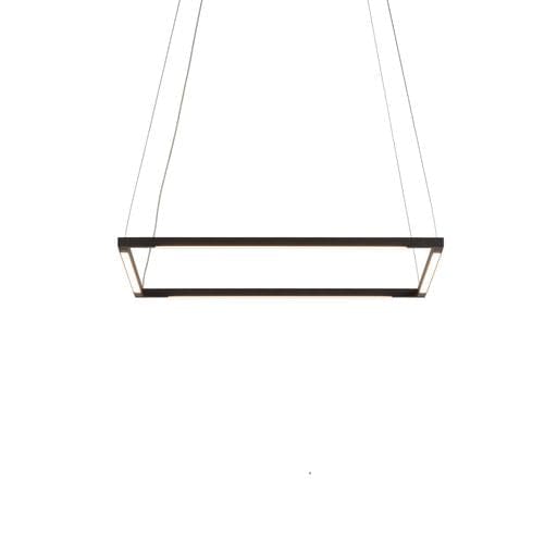 Z-Bar Pendant Square Soft Warm Matte Black 16 light bars - Pendants