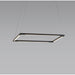 Z-Bar Pendant Square Soft Warm Matte Black 16 light bars - Pendant