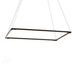 Z-Bar Pendant Square Soft Warm Matte Black 24 light bars - Pendants