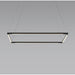 Z-Bar Pendant Square Soft Warm Matte Black 24 light bars - Pendant