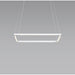 Z-Bar Pendant Square Soft Warm Matte White 16 light bars - Pendant