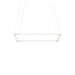 Z-Bar Pendant Square Soft Warm Matte White 16 light bars - Pendants