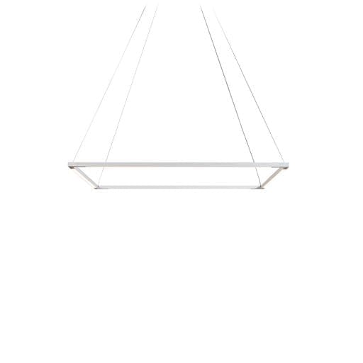 Z-Bar Pendant Square Soft Warm Matte White 24 light bars - Pendants