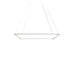 Z-Bar Pendant Square Soft Warm Matte White 24 light bars - Pendants