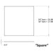 Z-Bar Pendant Square Soft Warm Matte White 24 light bars - Pendant