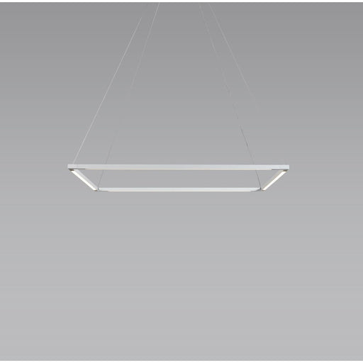 Z-Bar Pendant Square Soft Warm Matte White 24 light bars - Pendant