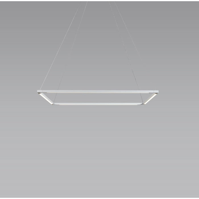 Z-Bar Pendant Square Soft Warm Matte White 24 light bars - Pendant