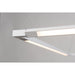 Z-Bar Pendant Square Soft Warm Matte White 24 light bars - Pendant