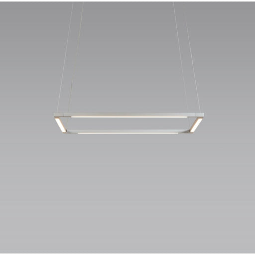 Z-Bar Pendant Square Soft Warm Silver 16 light bars - Pendant
