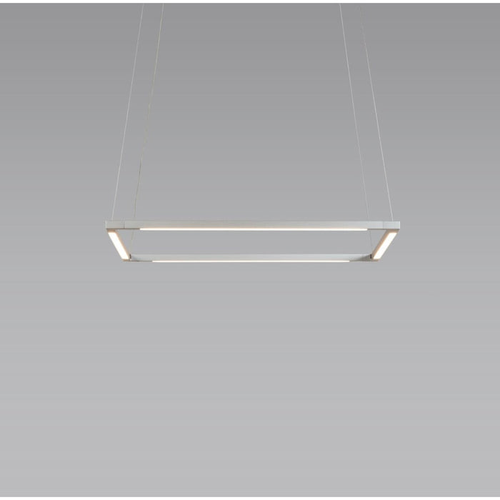 Z-Bar Pendant Square Soft Warm Silver 16 light bars - Pendant